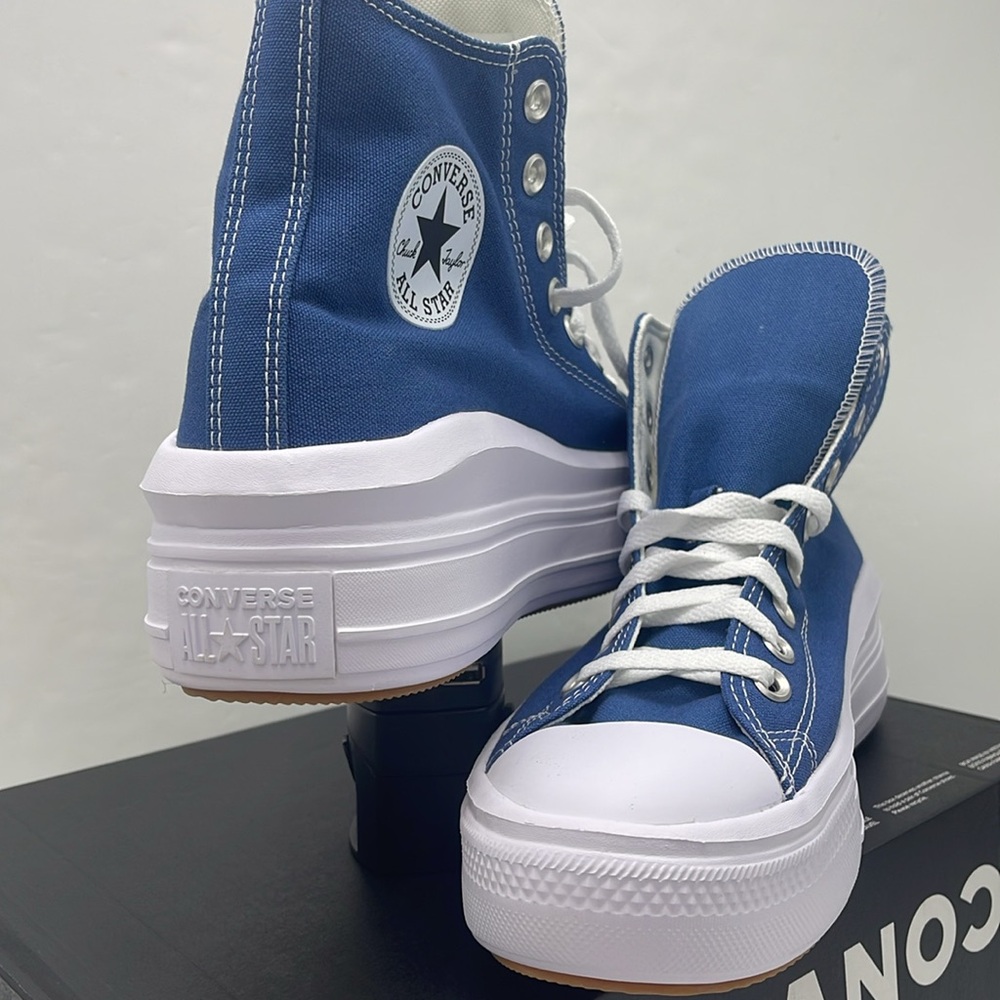 Converse WMNS High-Top Platform Sneakers A09395C
CTAS MOVE HI
ARMOR BLUE/WHITE - Picture 8 of 16